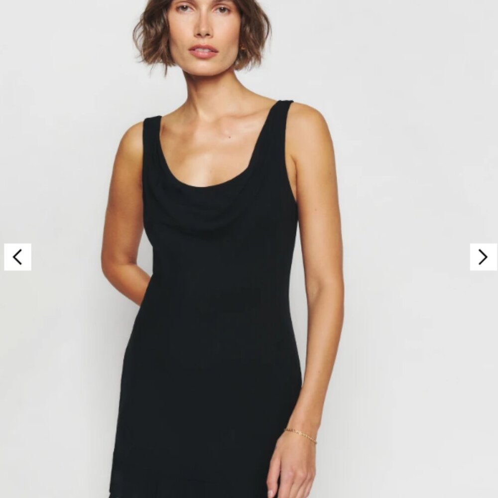 NWT Reformation Rudie Dress Size 2 in Black Tags Attached